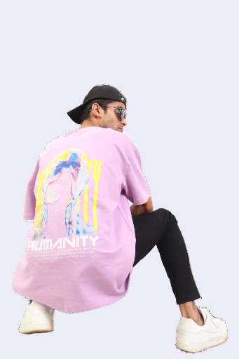 Lavender Humanity OverSized Tee