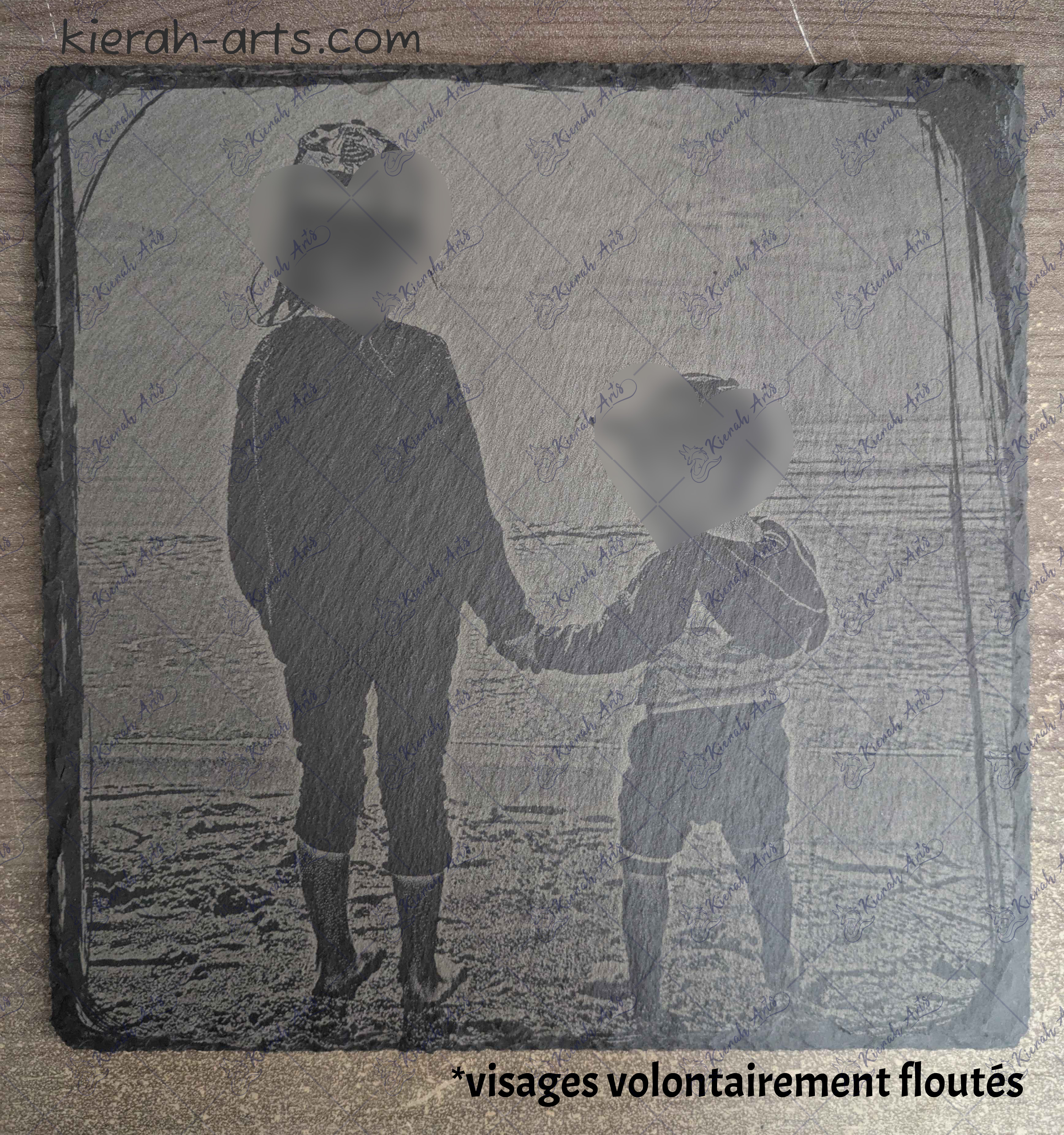 Photo personnalisée sur ardoise