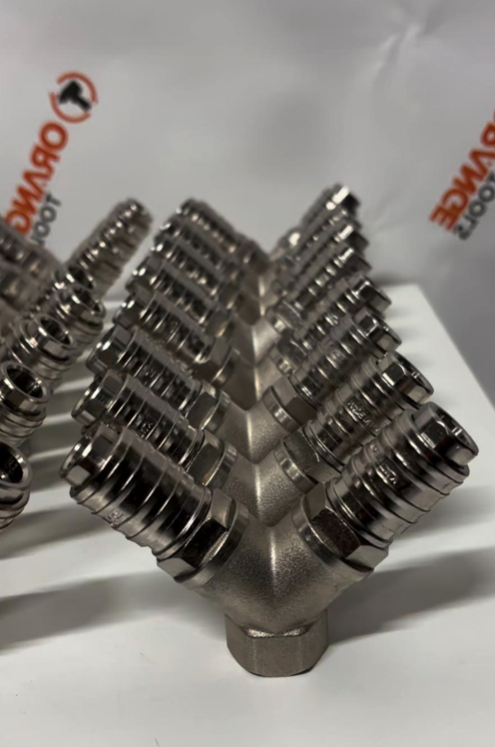 Y-stuk 1/2" met 2 Universal Koppelingen Binnendraad