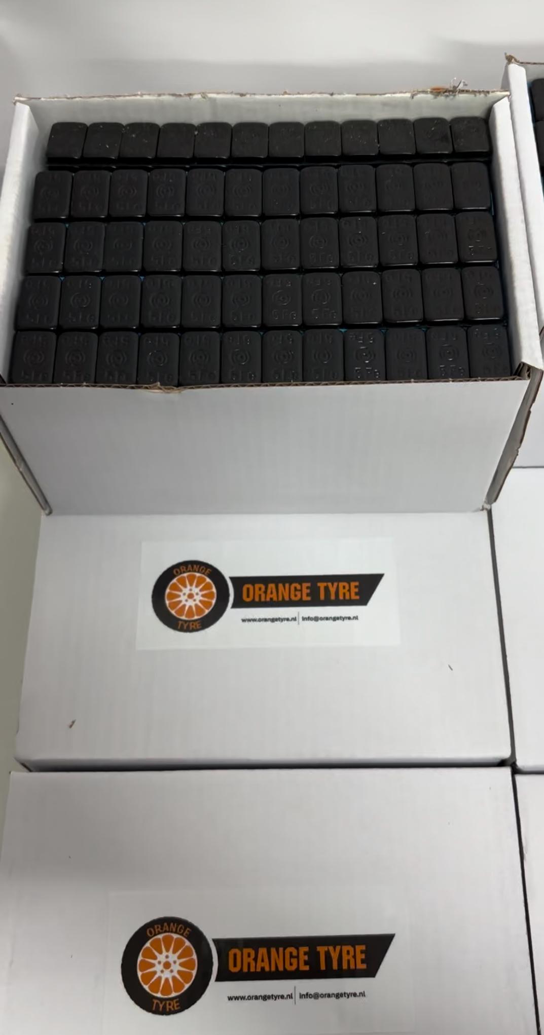 Kleefgewichten Zwart Coating 5 Gram 100 Stuks