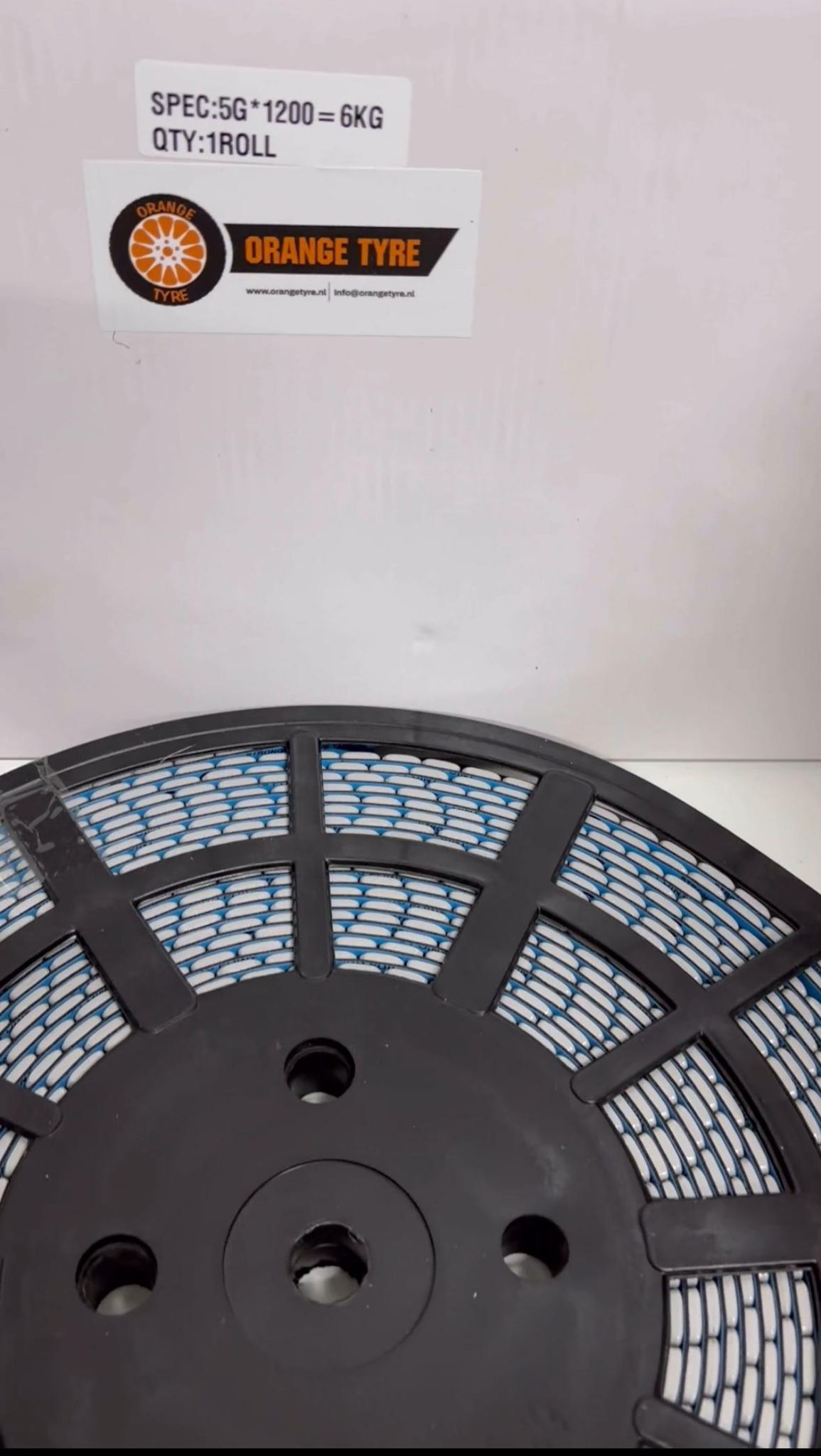 Kleefgewichten Grijs Coating 5 gram - 1200 Stuks op Rol