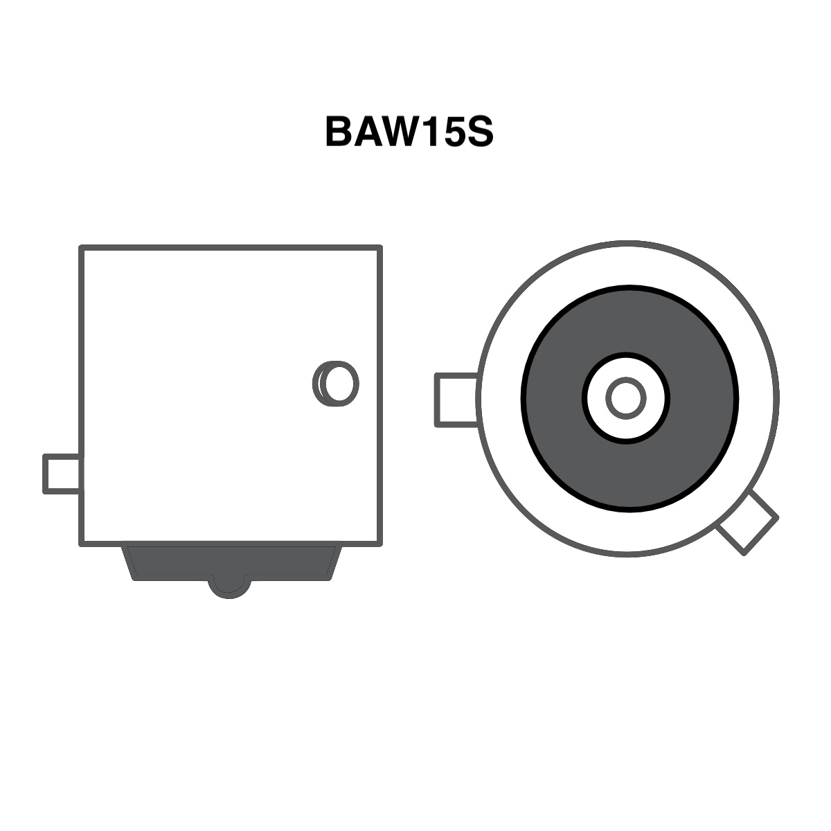 PR21W 12V 21W BAW15s | Rood | 10 stuks