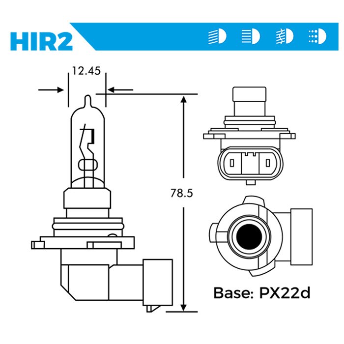 HIR2-9012 12V/55W