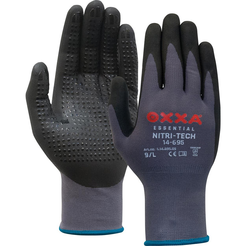 OXXA® Nitri-Tech 14-695 handschoen | Verpakt per set van 12 stuks