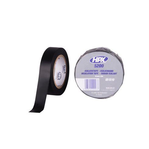 HPX PVC Isolatietape 15mm x 10mtr Zwart
