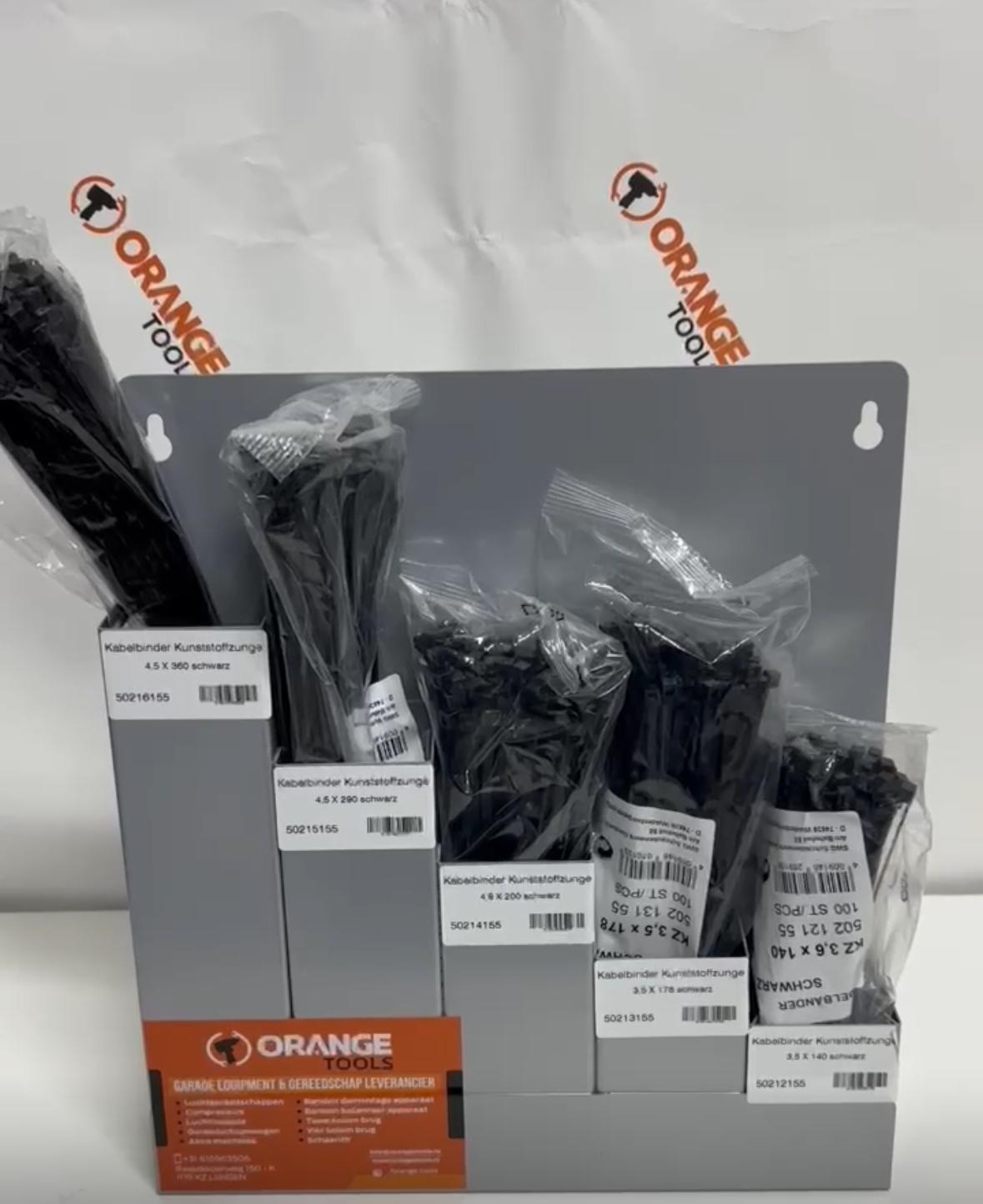 Kabelbinder / Tyraphouder voor MSS/MWS, gevuld met Kabelbinders
