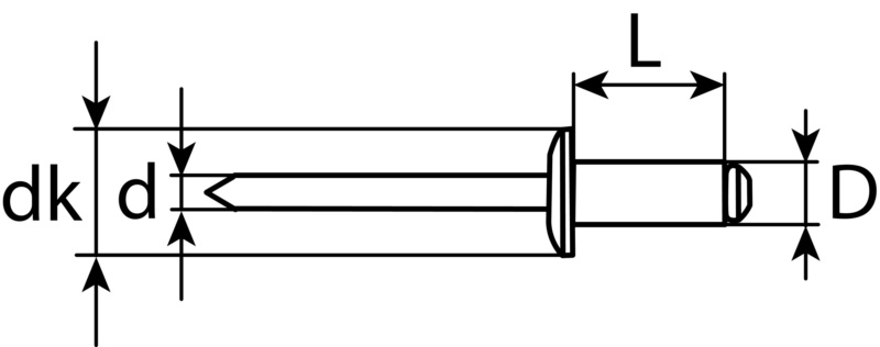 Popnagels / Blindklinknagels voor VAG-groep | 50 stuks