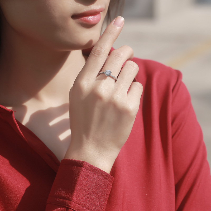 Moissanite Solitaire Ring