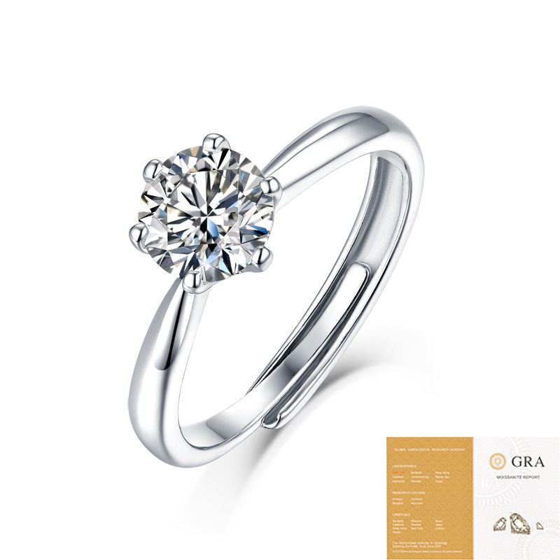 Moissanite Solitaire Ring