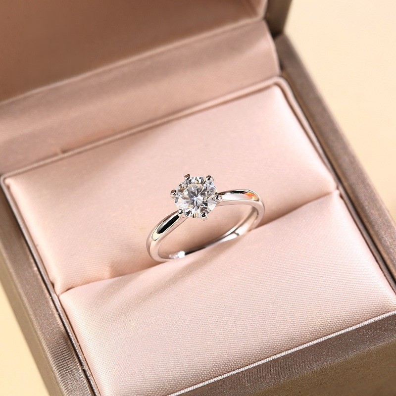 Moissanite Solitaire Ring