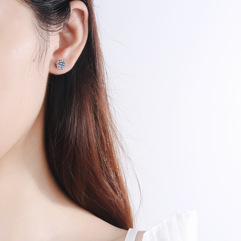 Moissanite Stud Earrings
