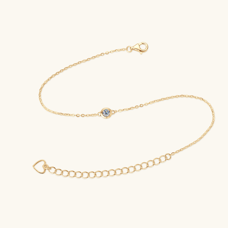 Elegant Moissanite Adjustable Bracelet 