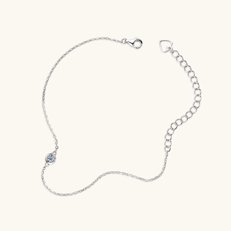 Elegant Moissanite Adjustable Bracelet 