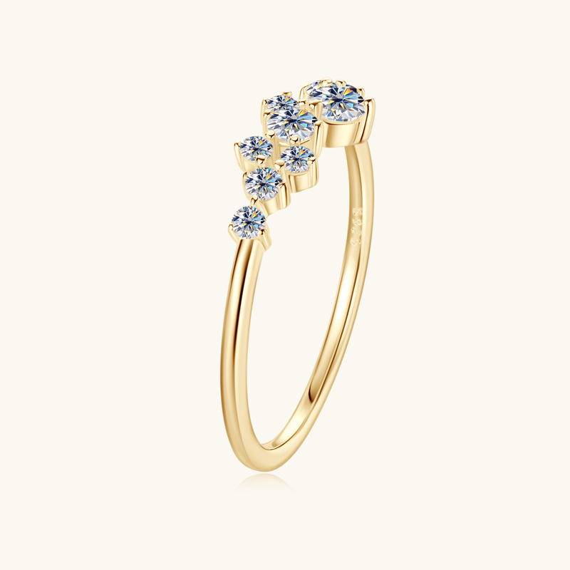 Dainty Sterling Silver Moissanite Ring