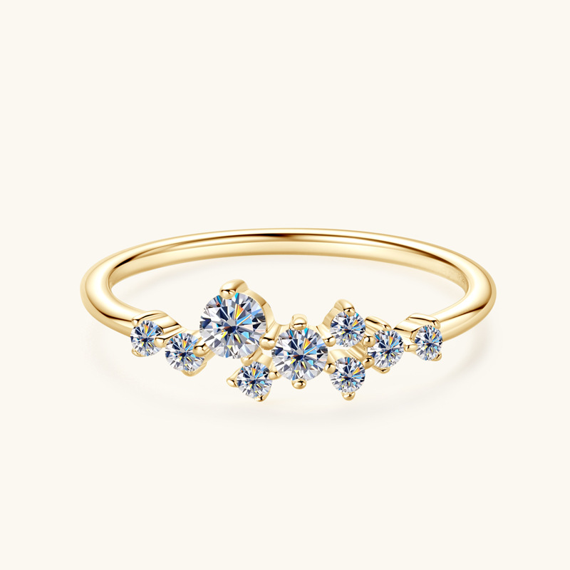 Dainty Sterling Silver Moissanite Ring