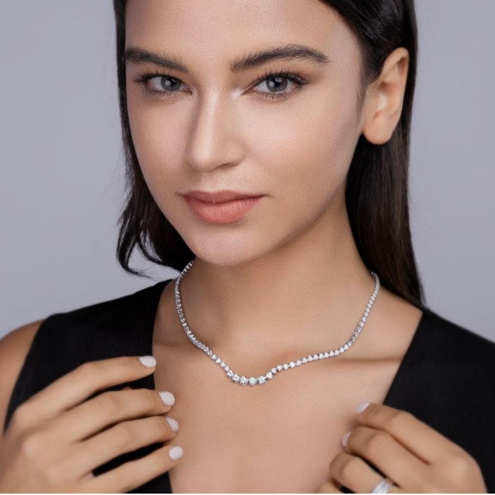 Moissanite Tennis Necklace