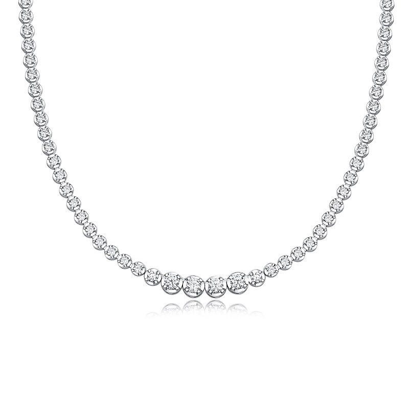 Moissanite Tennis Necklace