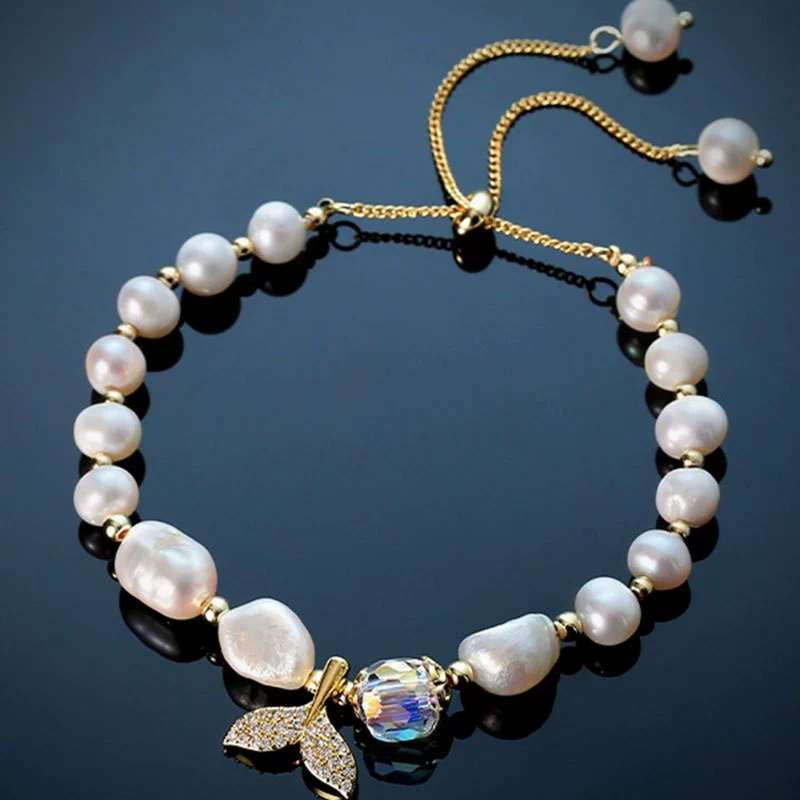 Nerida Pearl Charm Bracelet
