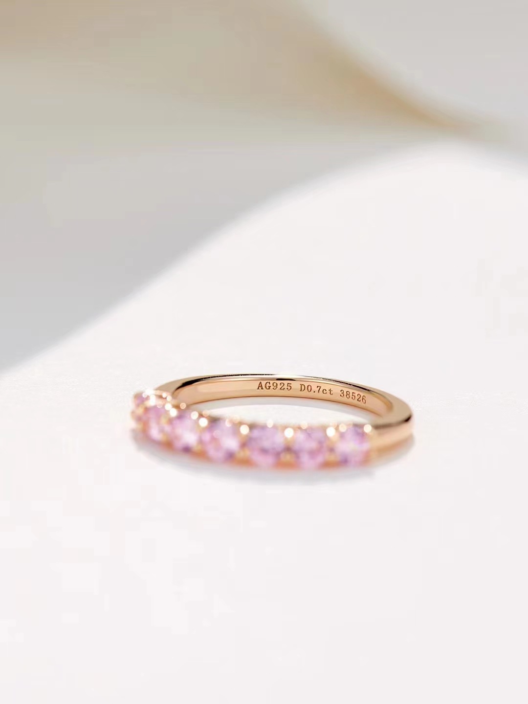 Celestia Rosé Blush Eternity Ring