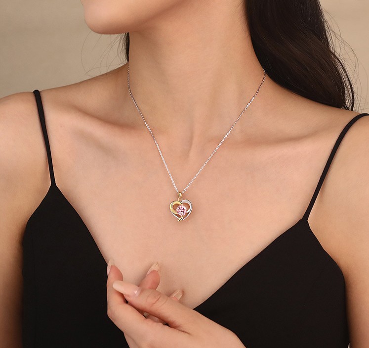 Seraphina – Radiant Heart Crystal Necklace