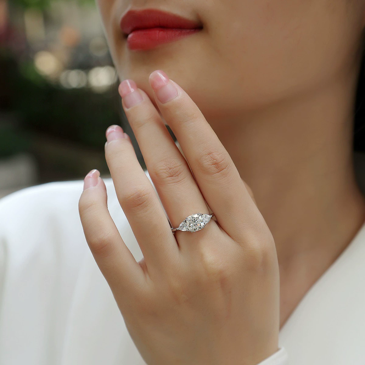 Lyra – Cushion-Cut Sterling Silver Ring