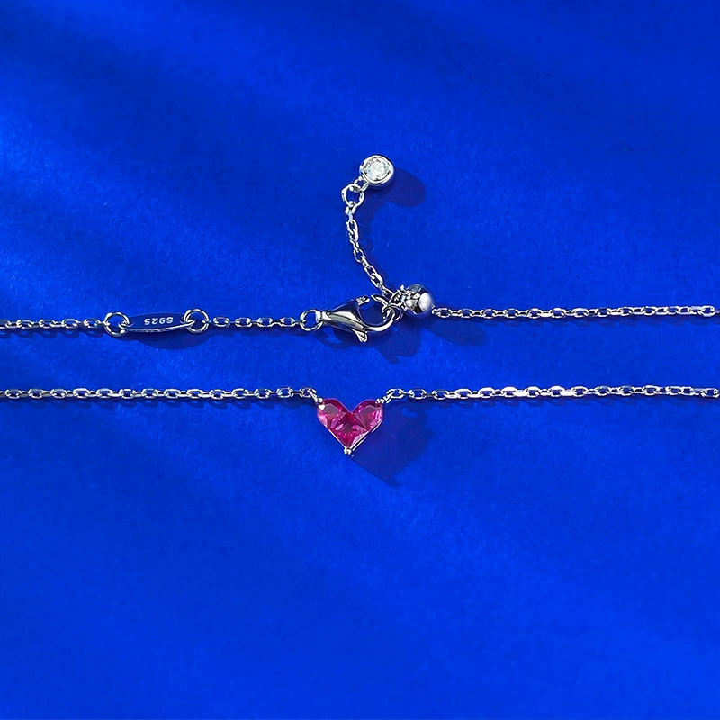 Eterna Rouge Mini Heart Necklace – S925 Silver