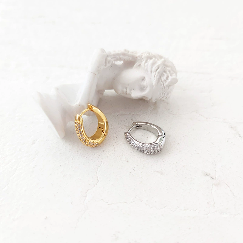 Mirella – Zircon Glow Huggie Earrings
