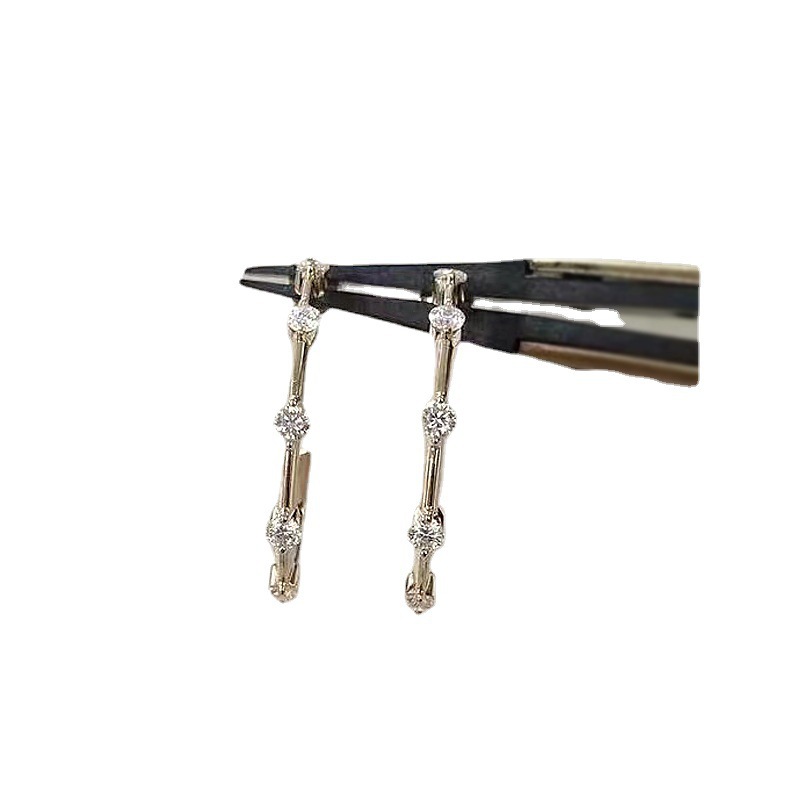 Lyra – Sterling Silver Geometric Drop Earrings