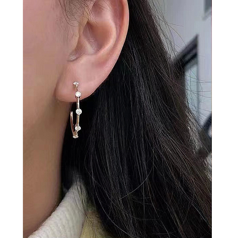 Lyra – Sterling Silver Geometric Drop Earrings