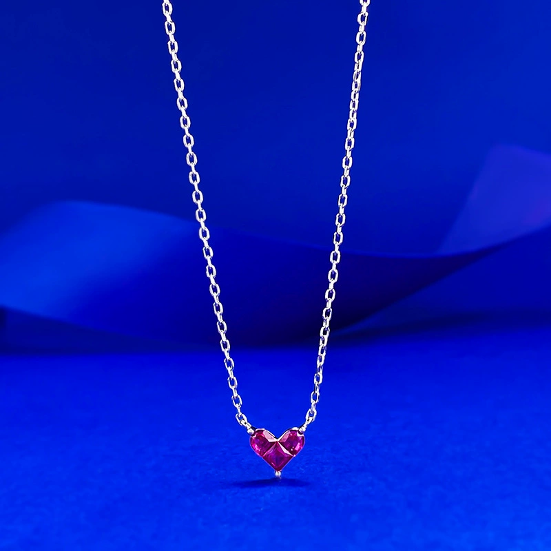 Eterna Rouge Mini Heart Necklace – S925 Silver