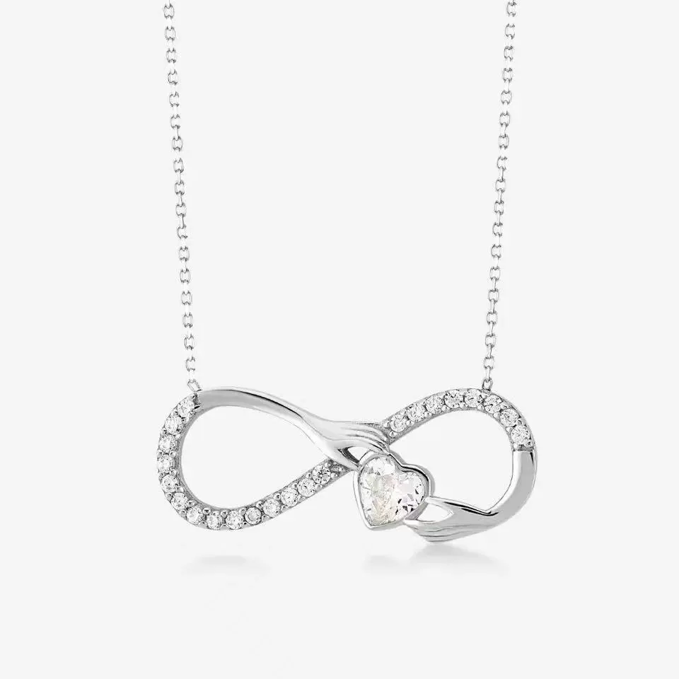 Eternelle Heart Infinity Necklace