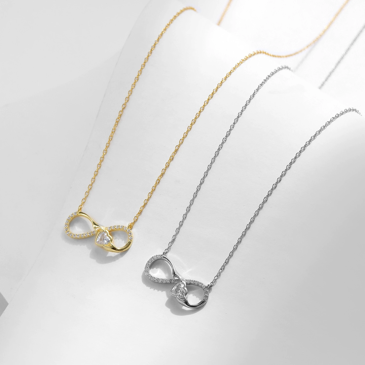 Eternelle Heart Infinity Necklace