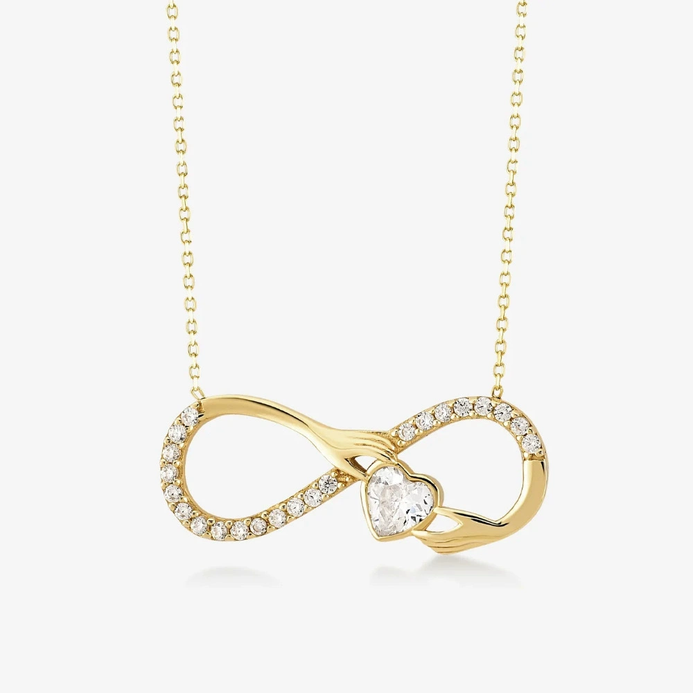 Eternelle Heart Infinity Necklace