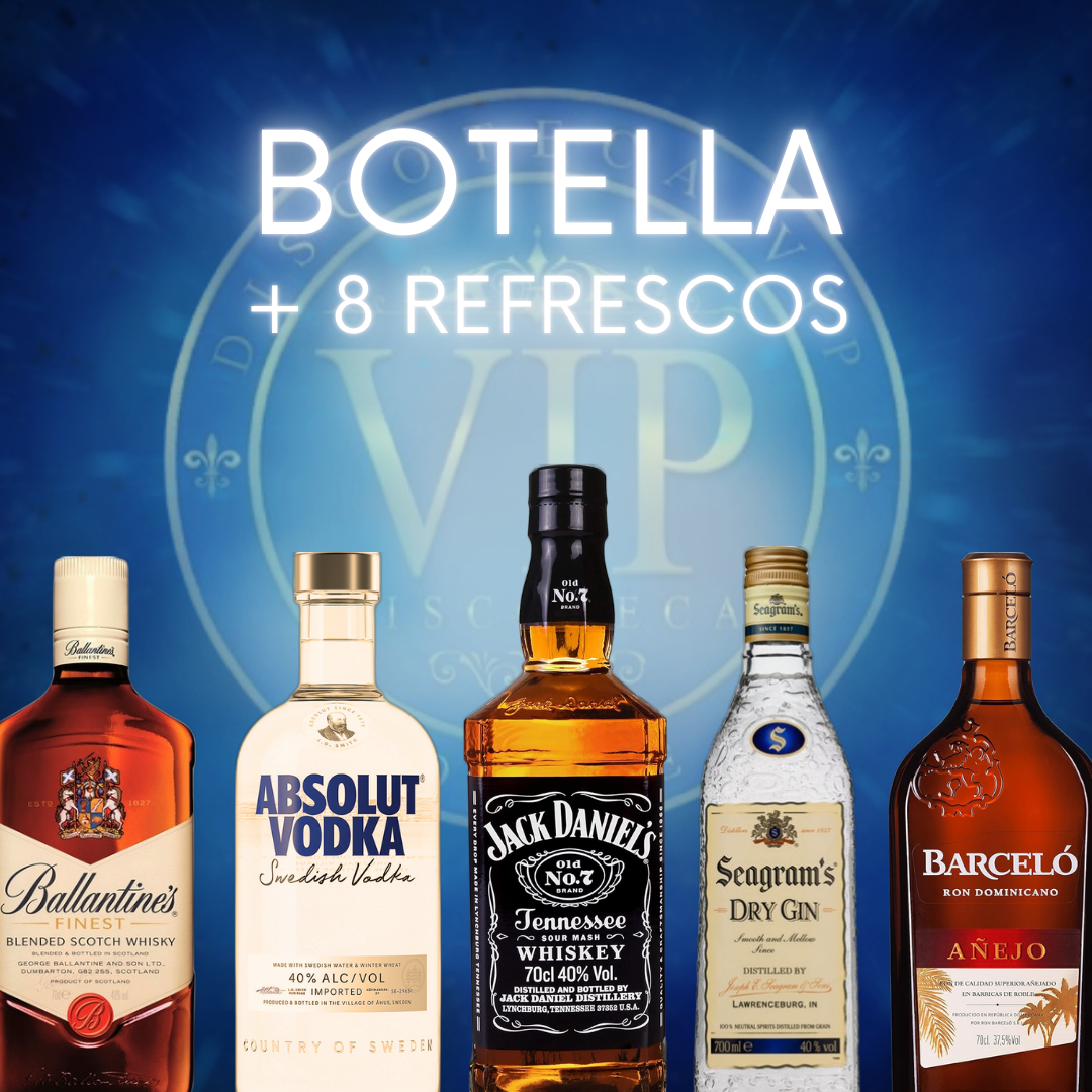 Botella + 8 refrescos