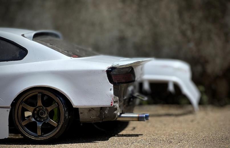 Step Dual Left Side Long Muffler 8mm