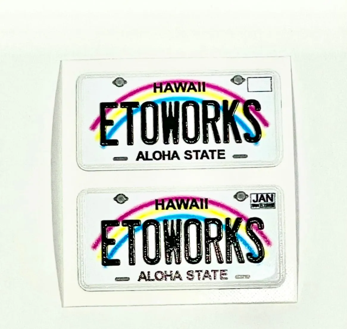 ETOworks REAL 3D Numberplates [HAWAII]