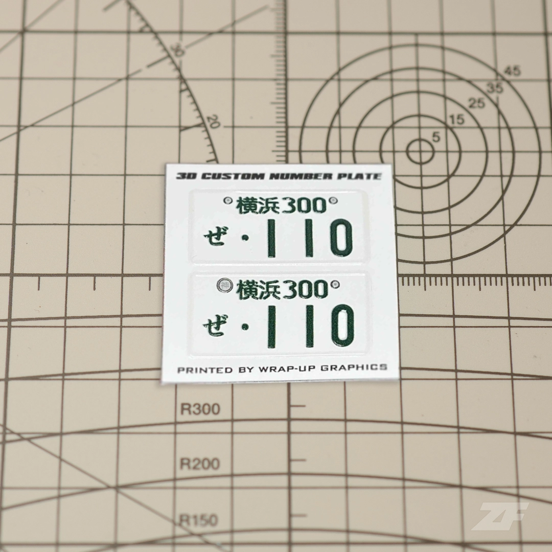 1/10 REAL 3D Numberplates [110]
