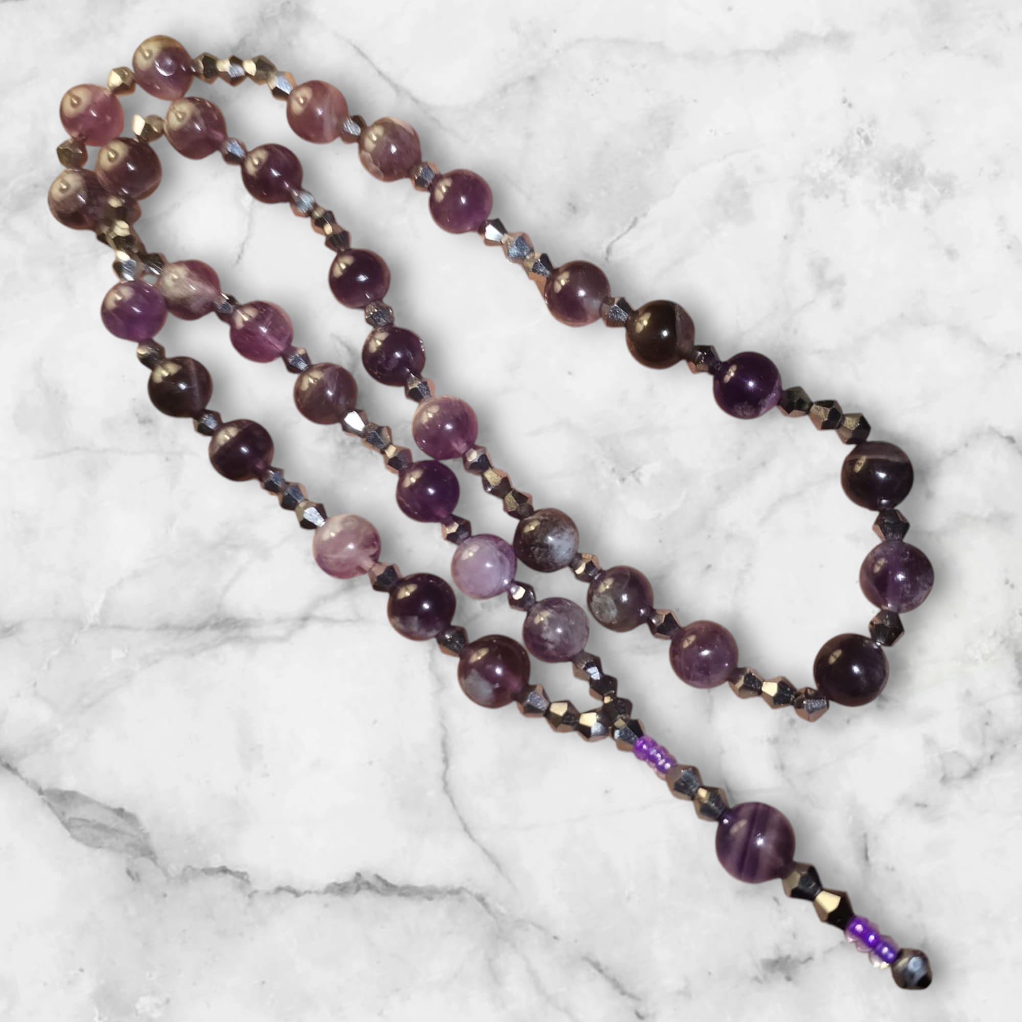 Chapelet Tasbih 33Perles Améthyste 