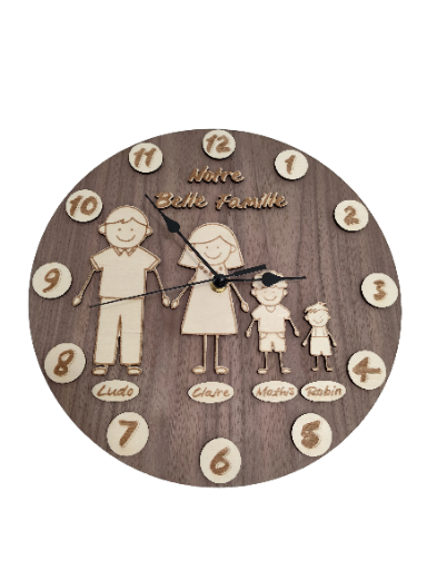 Horloge Murale Familiale