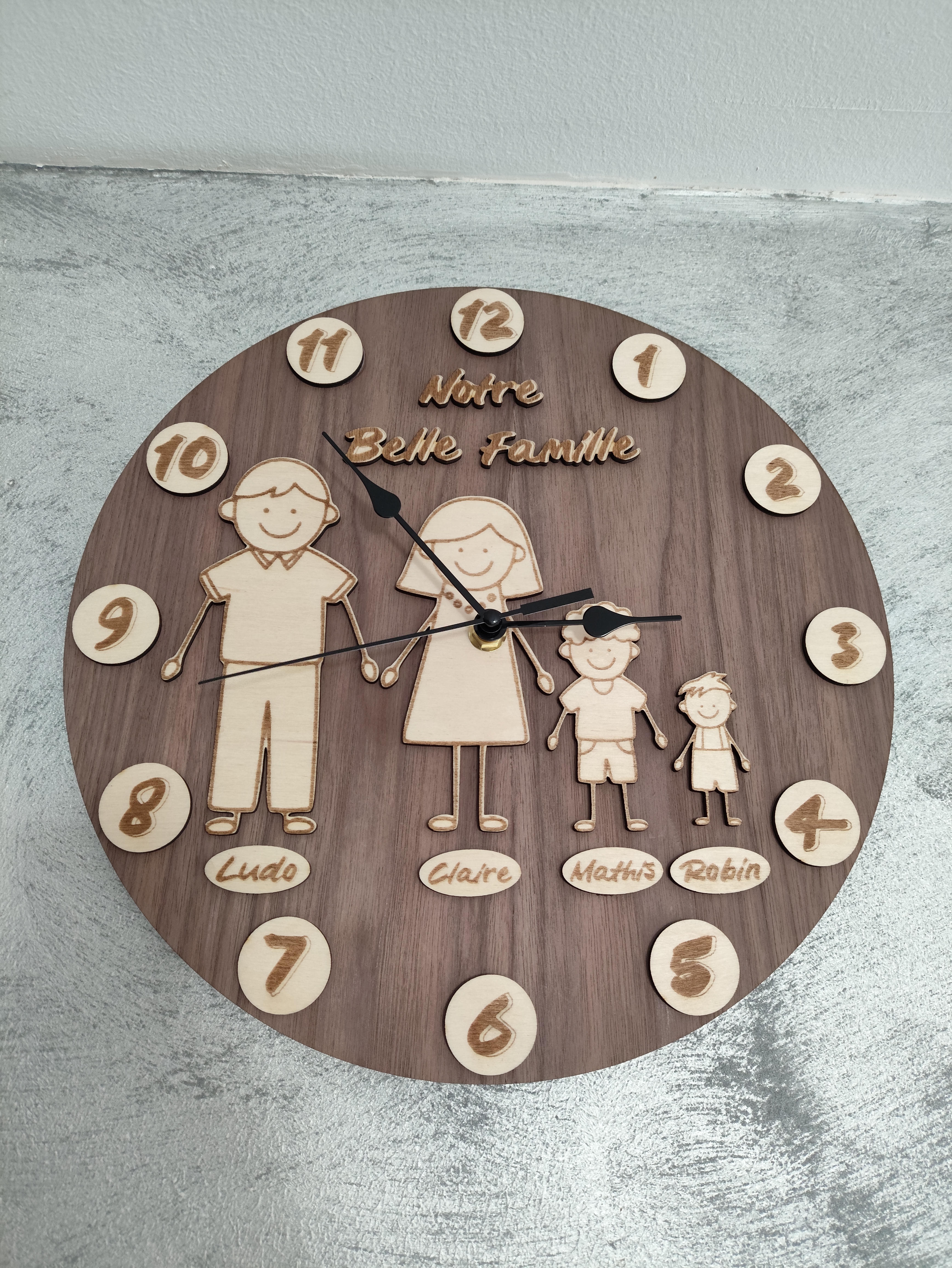 Horloge Murale Familiale