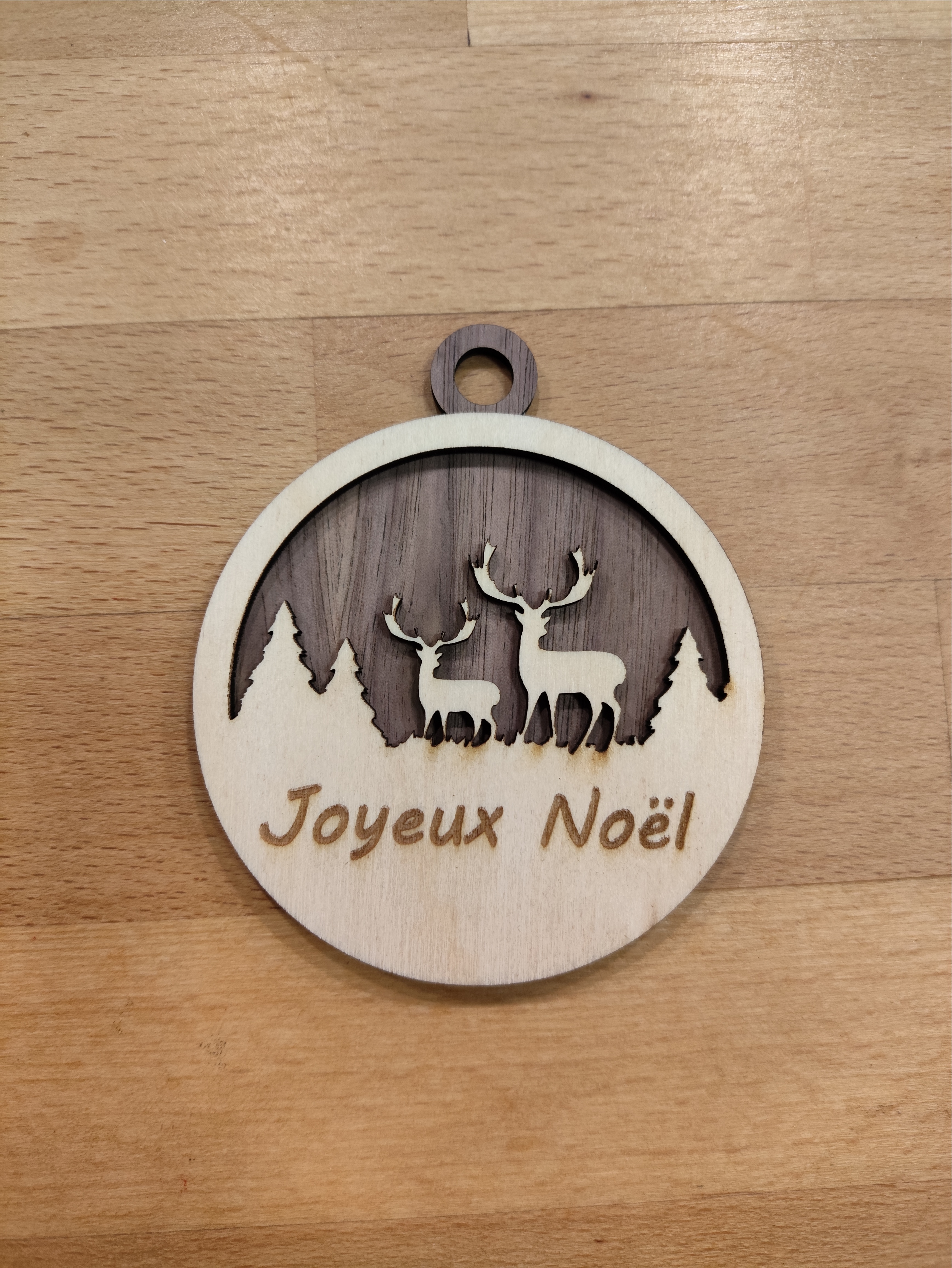 Ornement personnalisé en bois #4