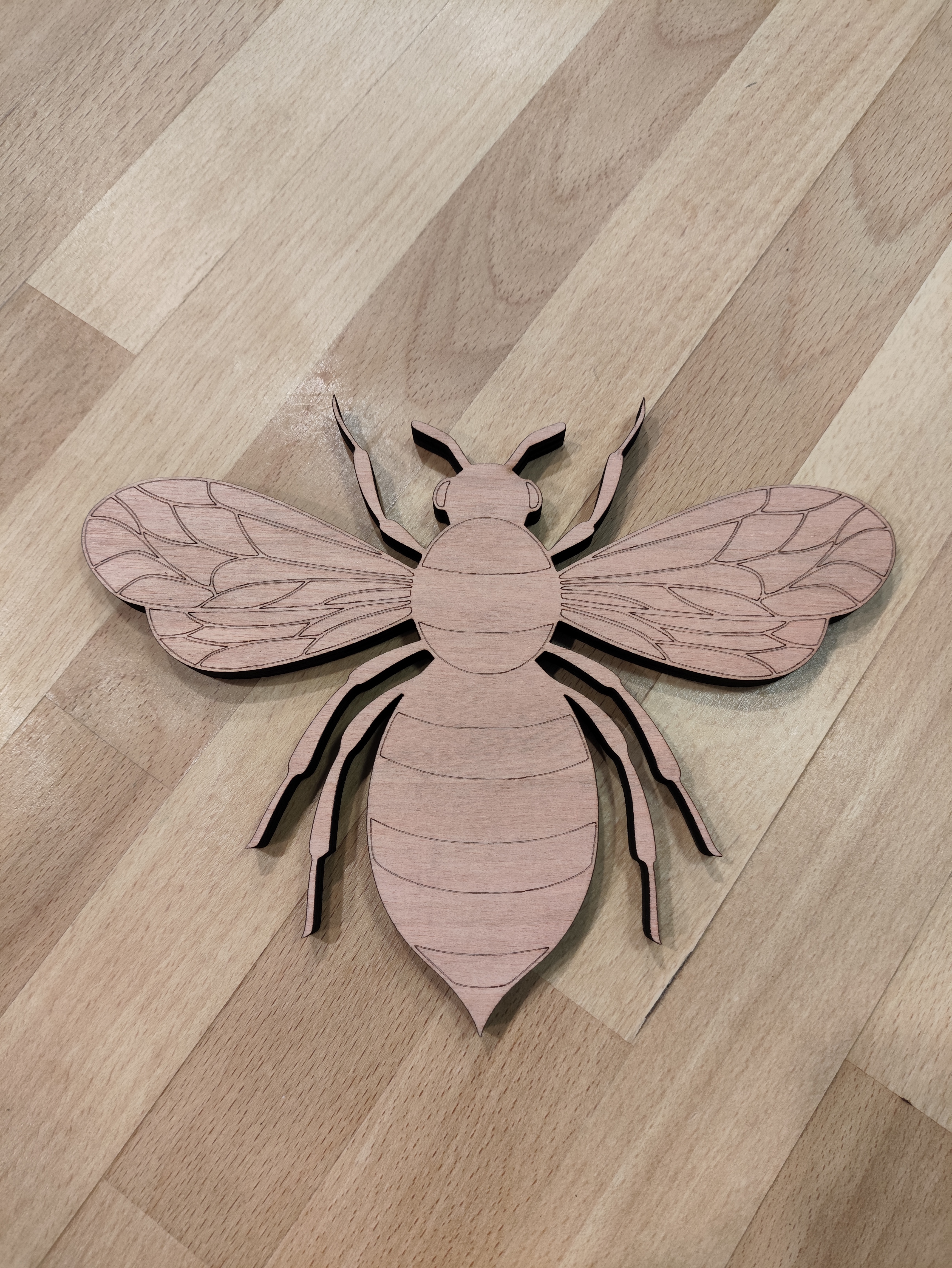 Insecte en bois décoratif