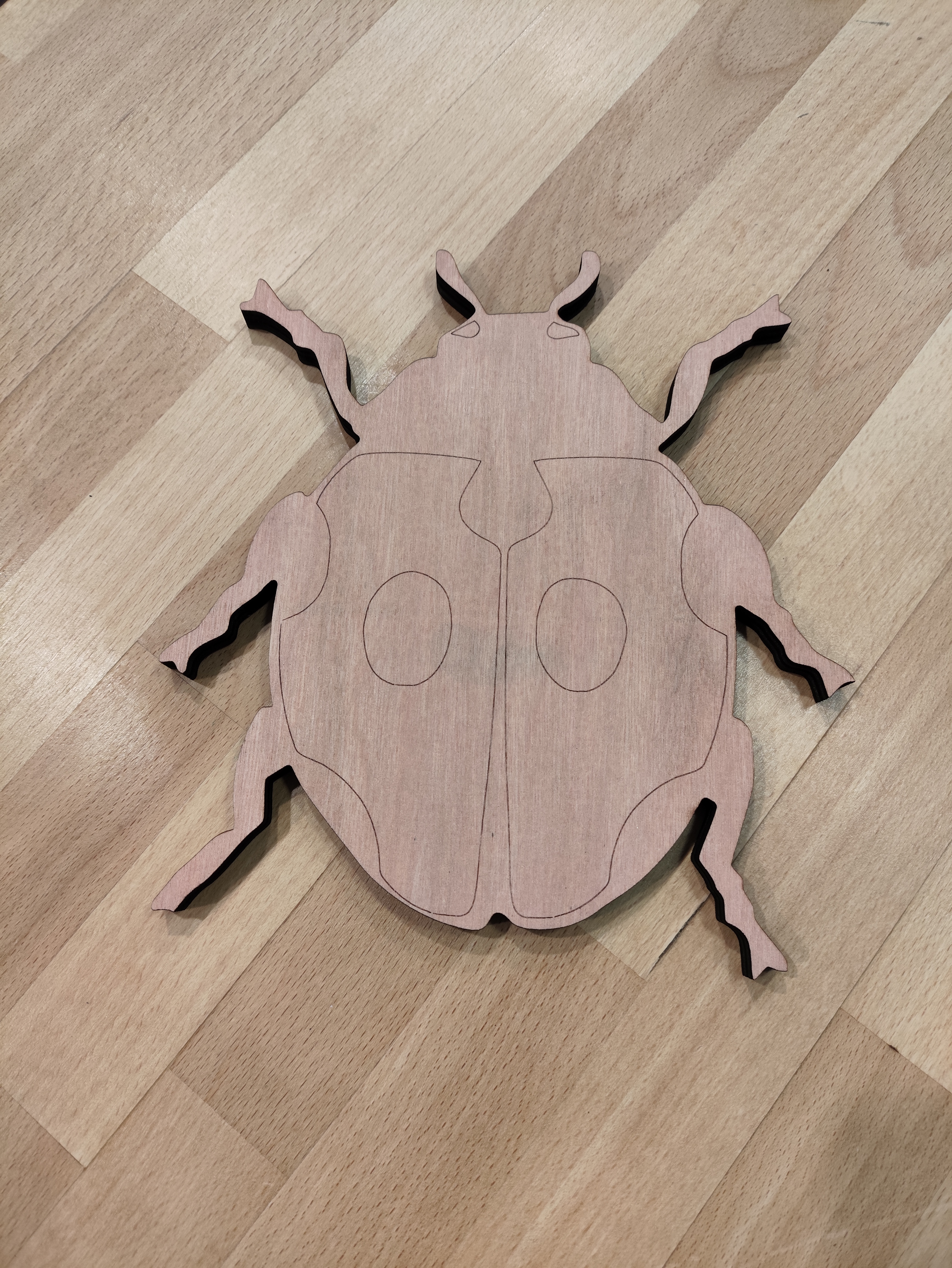 Insecte en bois décoratif