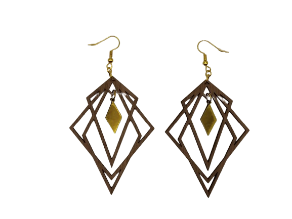 Boucles d'oreilles fantaisies "Graphiques"