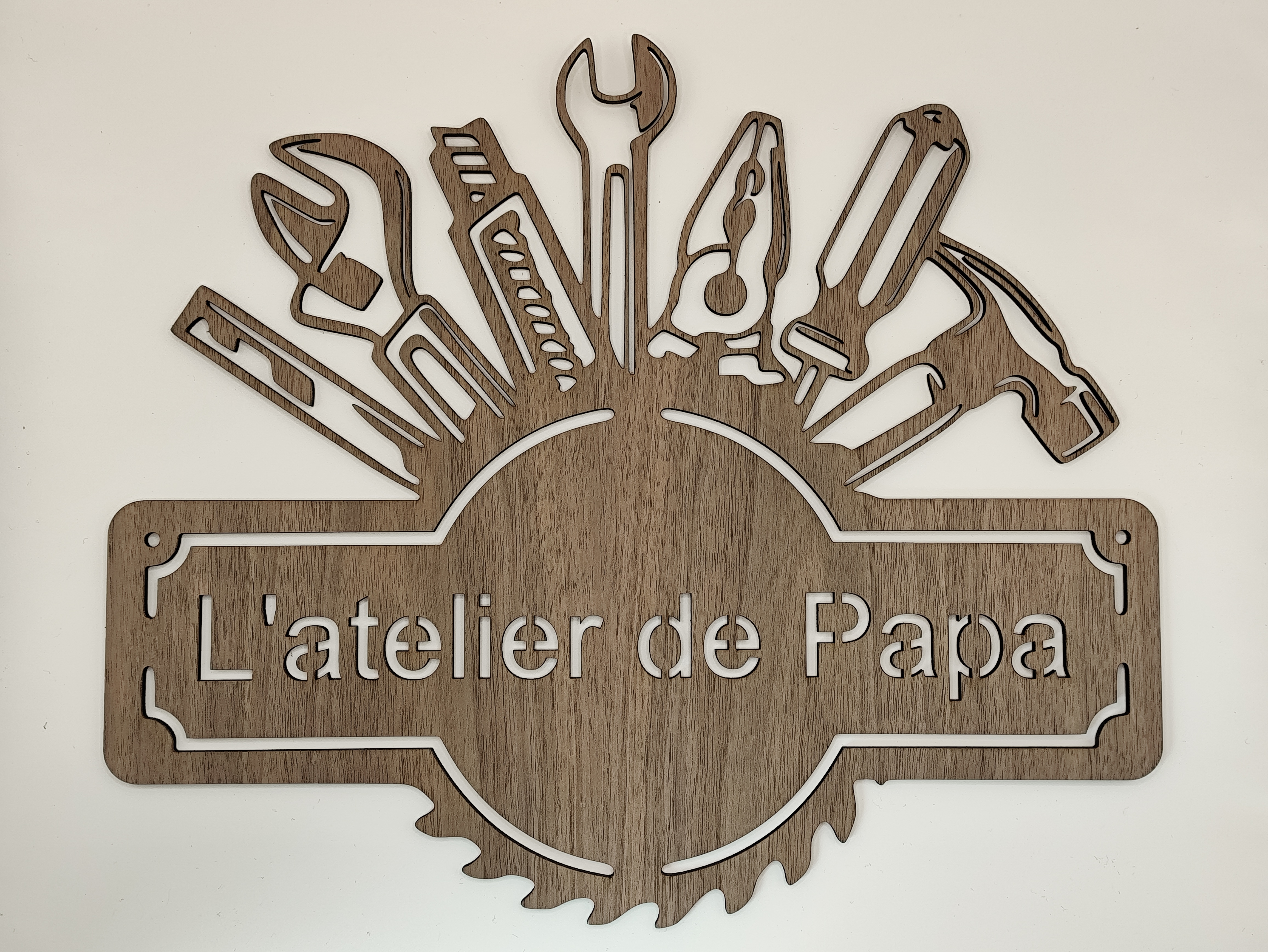 Enseigne en bois personnalisée