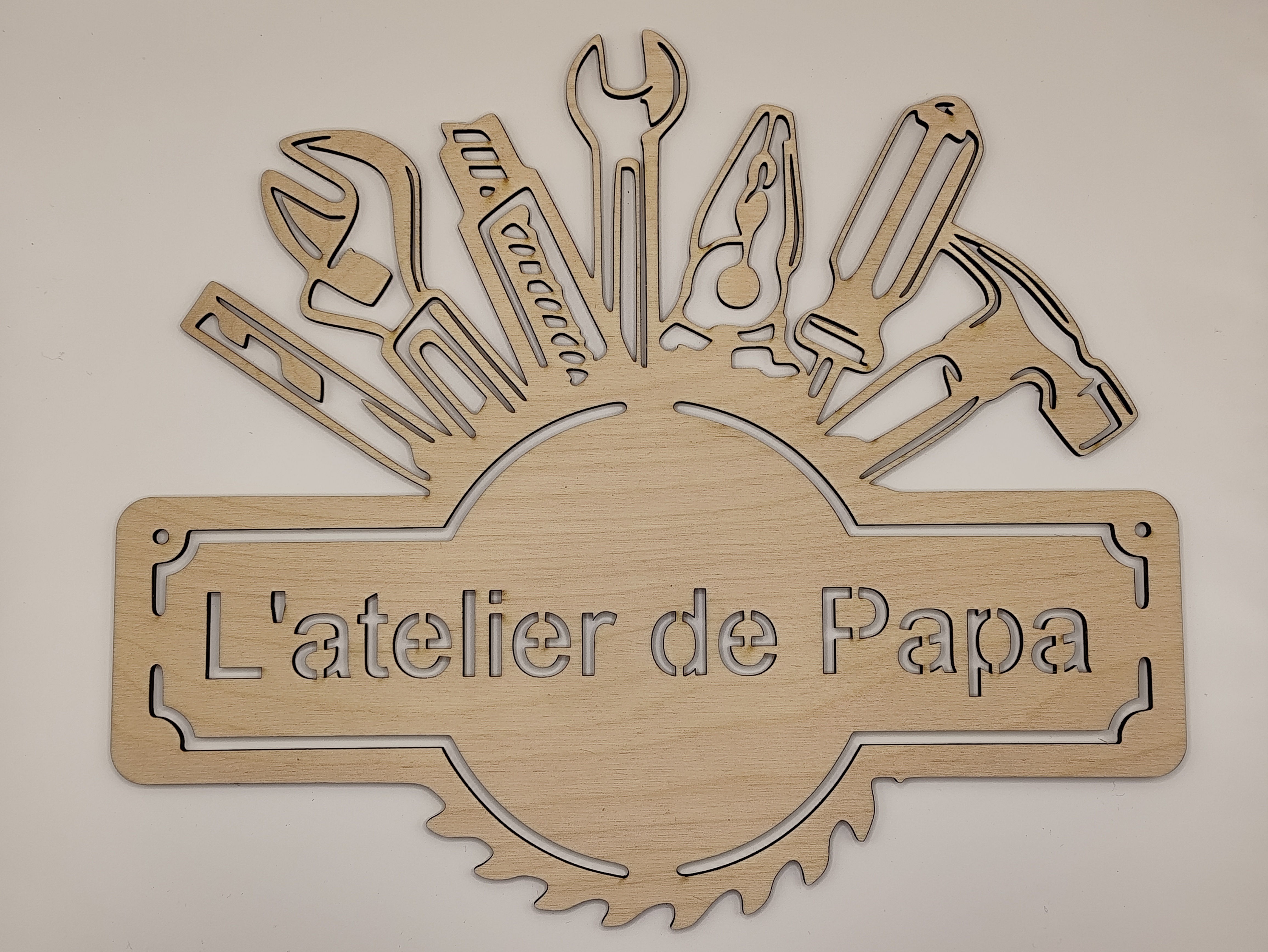 Enseigne en bois personnalisée