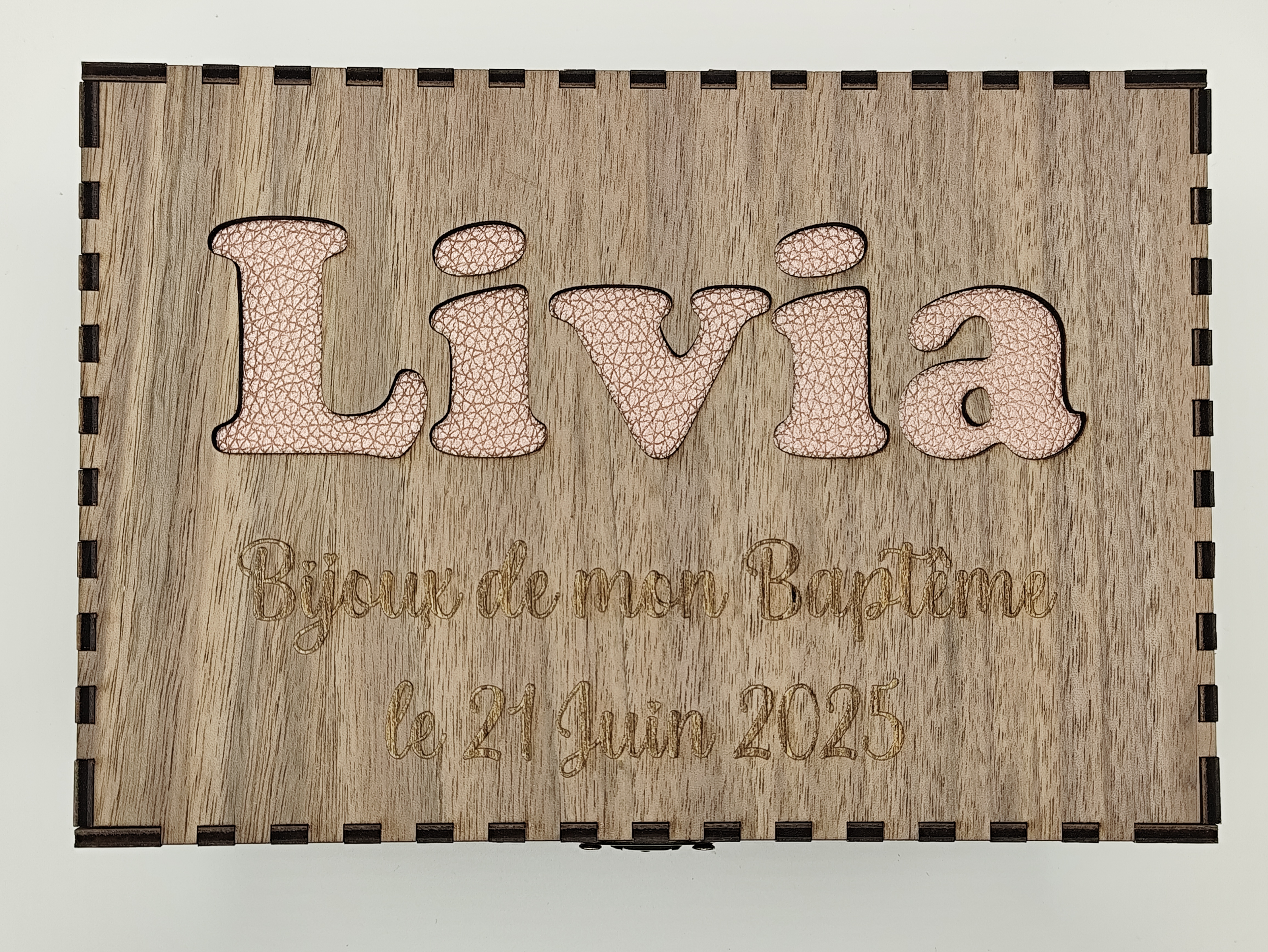 Boîte à bijoux personnalisée