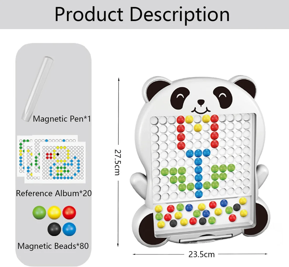 Mokomoji magnetinė piešimo lenta  "Panda"