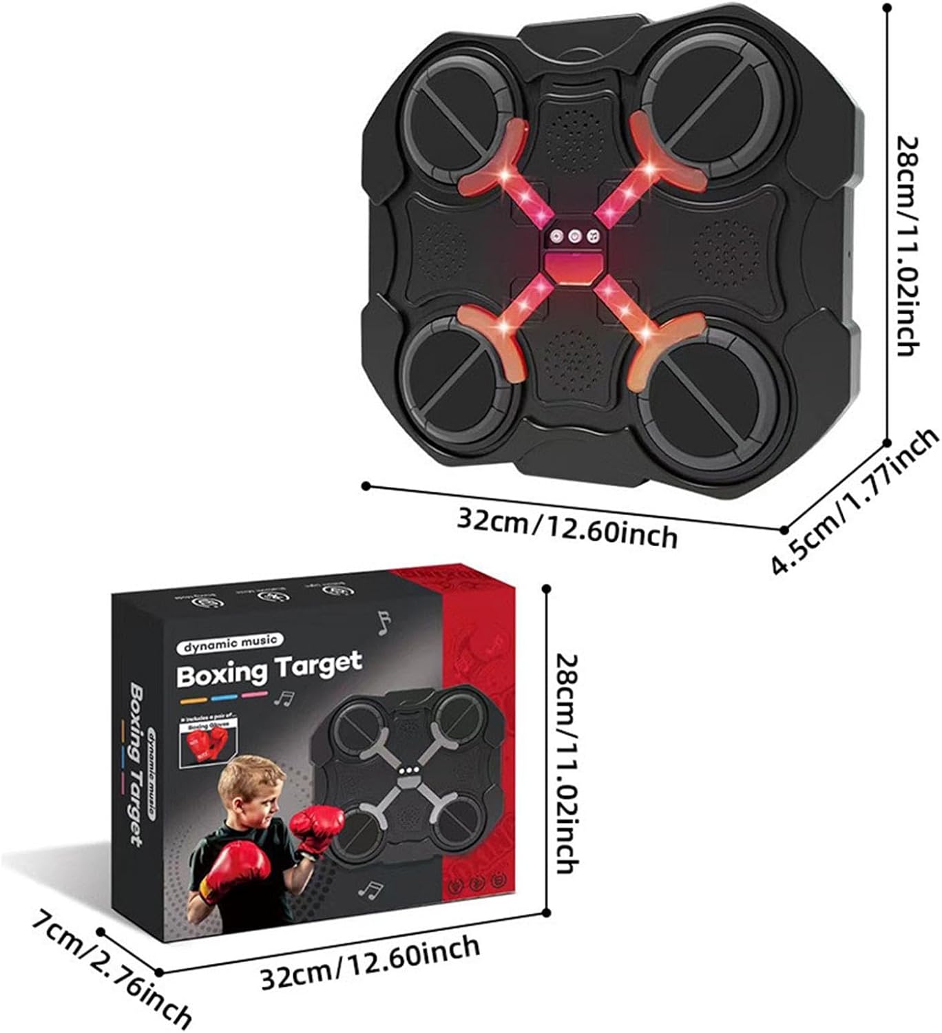 Bokso taikinys su muzika ir bluetooth 