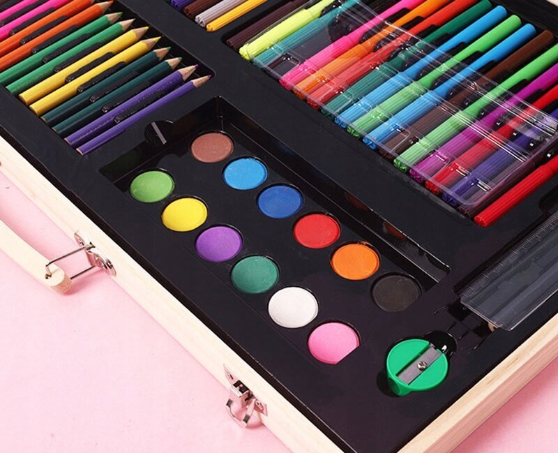 Piešimo rinkinys vaikams, 180 elementų